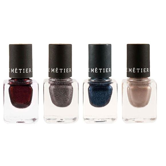 Le Metier de Beaute Rock ‘n’ Romance Mini Nail Lacquer Set NEW Glitter Shimmer - Picture 1 of 10